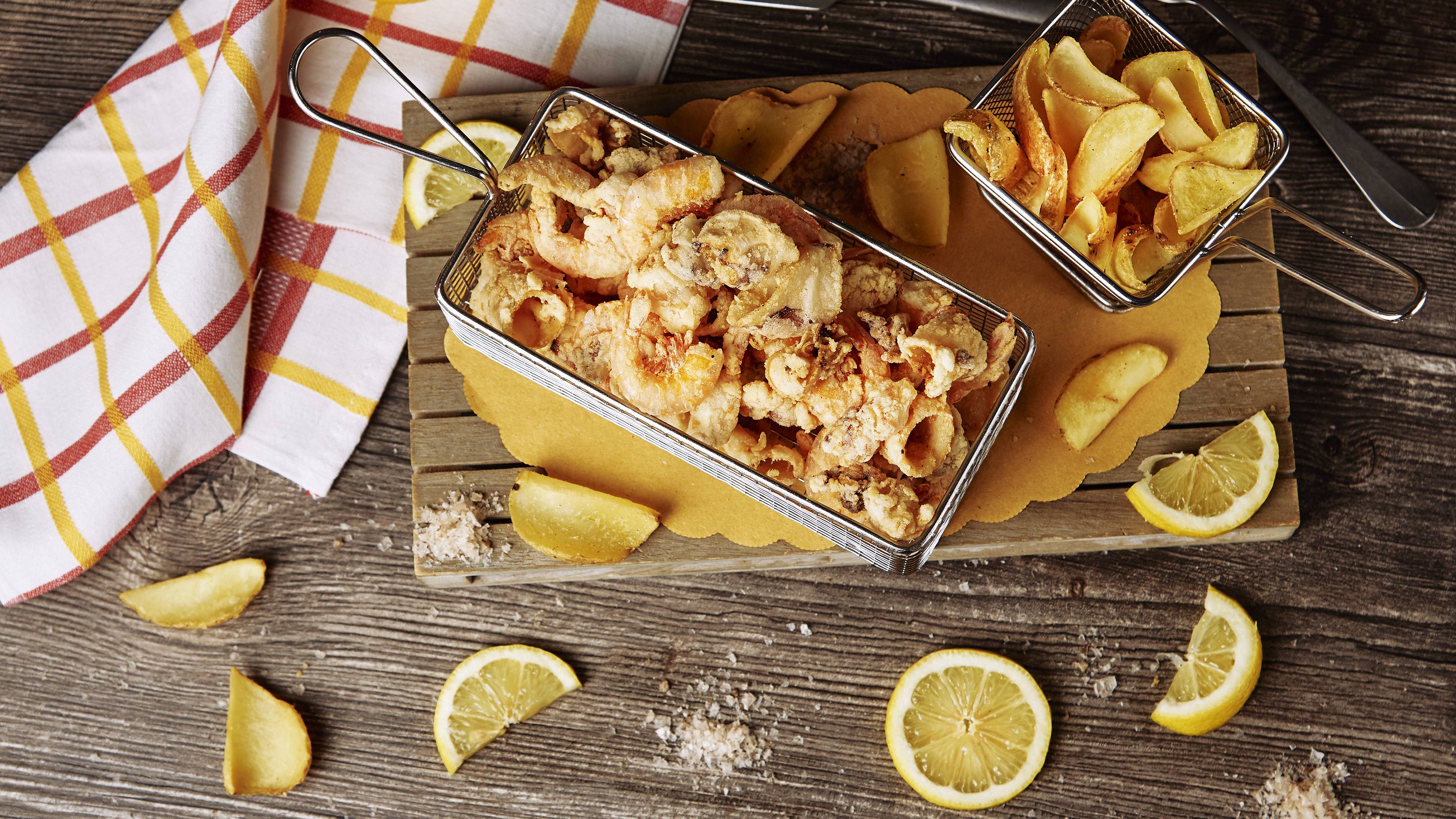 Fritto misto di mare con patate di Baceno